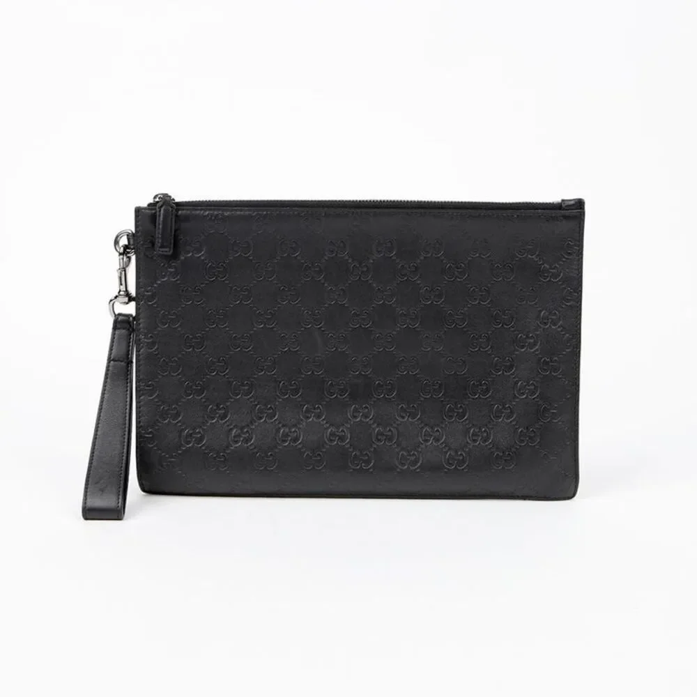 Gg Signature Strap Clutch